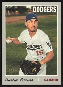 2019 Topps Heritage Austin Barnes #597 Los Angeles Dodgers - Picture 1 of 2