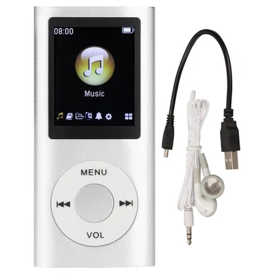 Reproductor de MP3 Elegante Multifuncional Sonido Sin Pérdidas Delgado Pantalla LCD de 1,8 pulgadas Foto 1 de 4