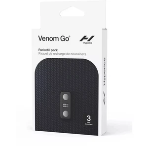 Hyperice Venom Go Wearable Heat + Vibration Pad Refill (Pack of 3) Black NEW - Foto 1 di 2