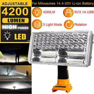 4200LM Flashlight for Dewalt 20V Max Lithium-ion Battery 40W Dewalt 20V Light US - Picture 1 of 10