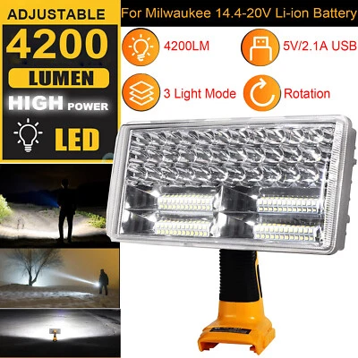 JHJQZCYG 4200LM Flashlight for Dewalt 20V Max Lithium-ion Battery 40W Dewalt 20V Light US