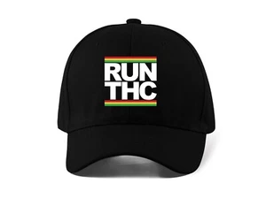 Run THC Weed Cannabis Lover Printed Baseball Cap Dad Hat Unisex Sportswear - Picture 1 of 4