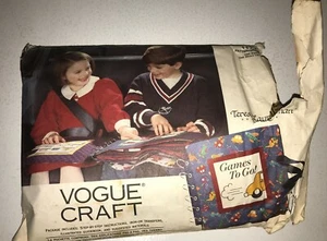 Vogue Craft Pattern #1177 Games to Go by Teresa Layman  Uncut Cloth Book Game - Picture 1 of 9