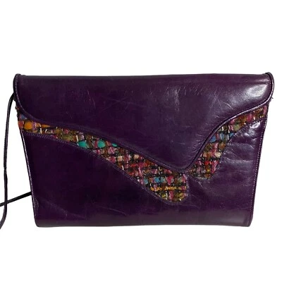 Stuart Weitzman Vintage Plum Tweed Handbag - Image 1 of 4