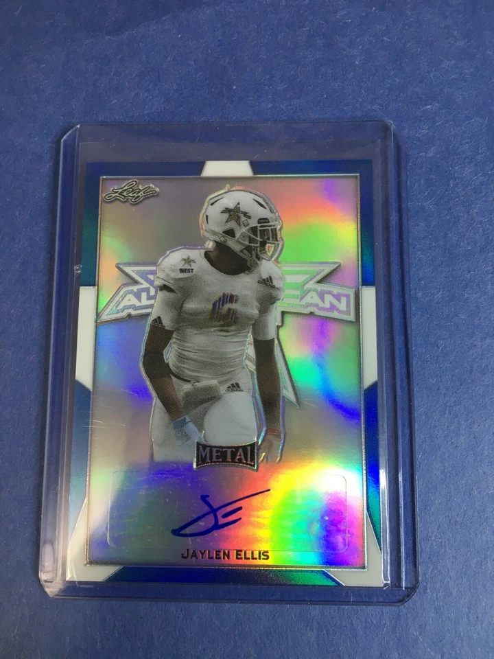 F172,267 2019 Leaf All-American Bowl AUTO 5/8 JAYLEN ELLIS BAYLOR - Image 1 of 1