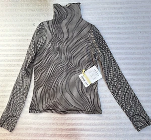 Athleta Girl Perfect Turtleneck Top Long Sleeve Glacial Chantilly Large New $45 - Picture 1 of 8