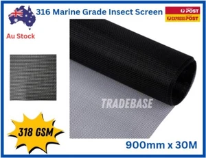 30m Roll x 900mm 316 Marine Grade Stainless Steel Door Window Mesh Flyscreen - Picture 1 of 4