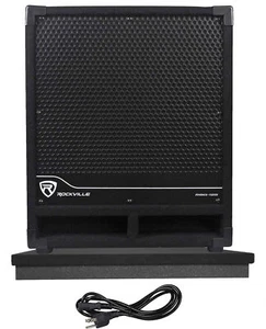 Rockville RBG12S Bass Gig 12" 1400w Powered PA Subwoofer DJ/Pro+Acoustic Riser - Picture 1 of 12