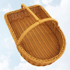 Yellow Woven Basket Hamper for Home Storage