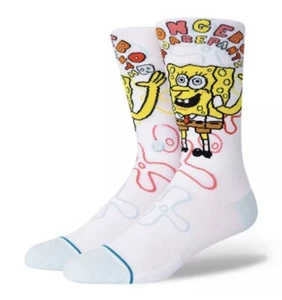 Stance SpongeBob SquarePants Imagination Bob Kids Crew Socks Y Size Small 7-10 - Picture 1 of 4
