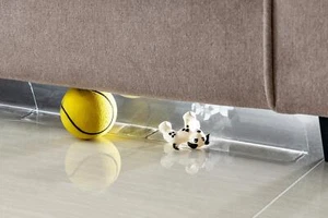 Clear Toy Barriers Gap Bumper, Stop Things Going Under Couch Sofa Bed - Picture 1 of 6