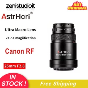 US AstrHori 25mm F2.8 2-5x Macro Vollformat Objektiv für Canon RF Mount RP R5 R6 NEU - Bild 1 von 10