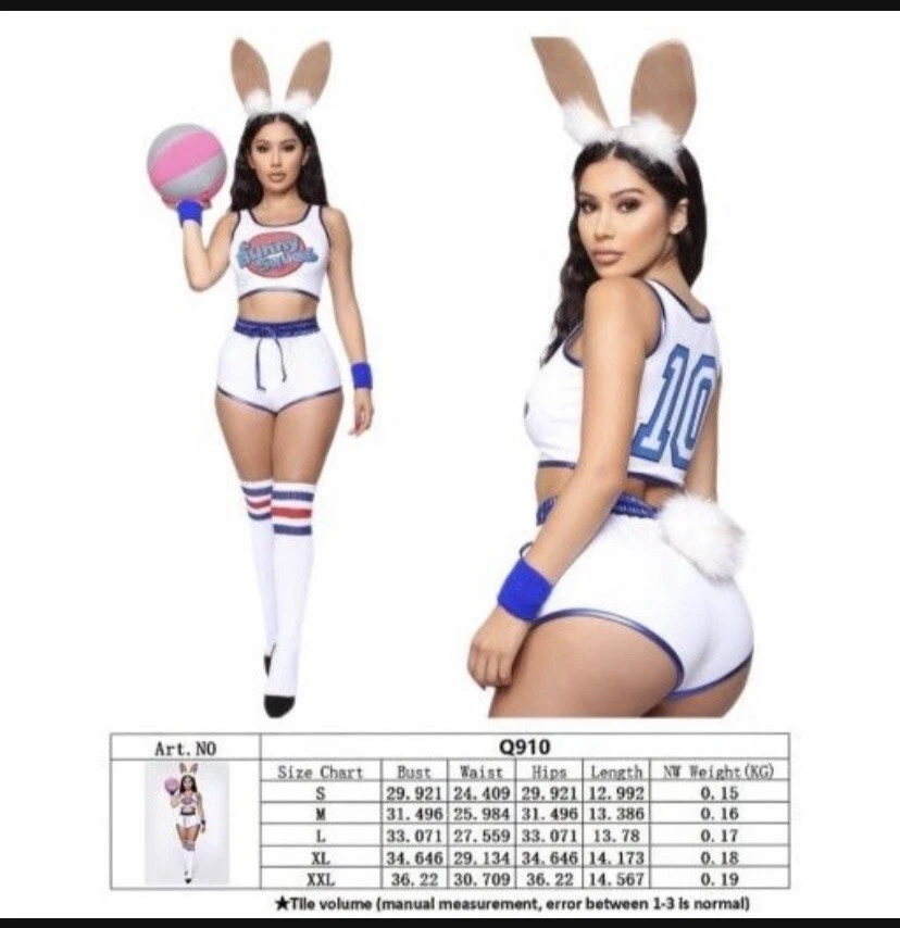 Forplay Lola Bunny Squad Sexy Movie Character Costume M/L - Image 1 of 1