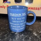Pardon Me Novelty Mug Gives A Sh** Funny Grammar Text Gift