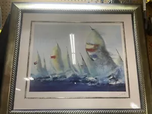 Victor Spahn - July Sails - Seriolitografo - Enmarcado profesionalmente - Imagen 1 de 16