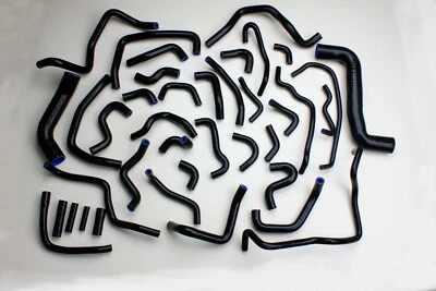 Manguera de refrigerante de silicona negra 39 piezas para Subaru Legacy BP5/BL5 EJ20/EJ25 2003-2009 Foto 1 de 4