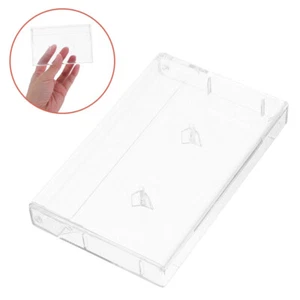 2 PCS Tape Storage Box Blank Voice Cassettes Organizers Clear Music - Afbeelding 1 van 12