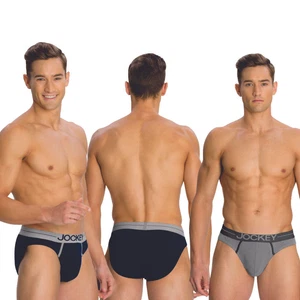 JOCKEY MEN'S UNDERWEAR BRIEF 8044 STYLE LATEST PATTERN COMFY FIT (2 IN 1 PACK) - Picture 1 of 6