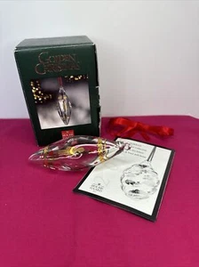 Holmegaard Oro Navidad Colección Anual Cristal Adorno Transparente Nuevo 2002 - Imagen 1 de 14