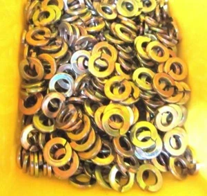 Lavadoras de bloqueo dividido 5/16 grado 8 amarillo zinc 500 piezas - Imagen 1 de 2