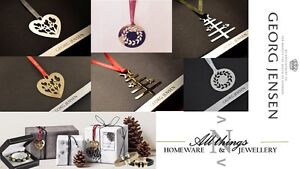 Stunning Limited Edition Georg Jensen Christmas decorations inc ribbon. NEW XMAS
