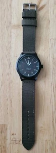 Men's AMERICAN AVIATOR 1945 Field Military Pilot Watch, Black Dial, Green Band!! - Picture 1 of 7