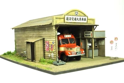 Garaje modelo autobús eco escala 1:80 - 1:87 con kit de oficina nuevo en caja calibre HO/HOn30/HOe/J H0 Foto 1 de 4
