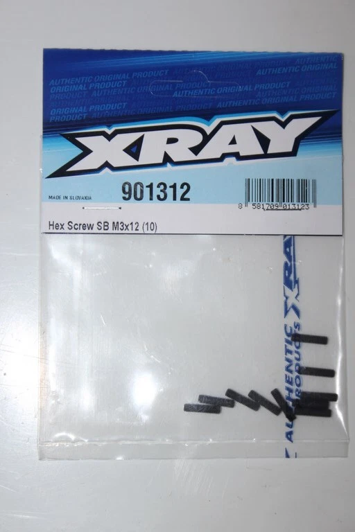 XRAY Hex Screw SB M3X12 - 10 Piece - 901312 - Image 1 of 1