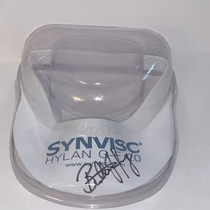 Billie Jean King signiertes Tennis Werbung Visier Synvisc Hylan G-F 20 KEIN COA - Bild 1 von 6