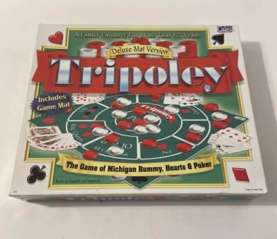 Vintage Tripoley Deluxe Mat Edition by Cadaco (1999) - Complete and Nice! - Image 1 of 4