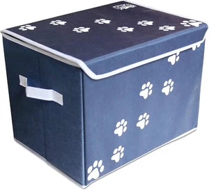 Large Dog Toys Storage Box 16" x 12" Pet Toy Storage Basket with Lid. Perfect - Picture 1 of 7