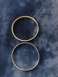 Sterling Silver 925 Bangle Set Made In Mexico - Picture 1 of 3