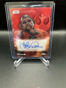 Topps Chrome Star Wars Nien Nunb Auto Red /5 Color Match! 🔥 Makelloser Zustand - Bild 1 von 7