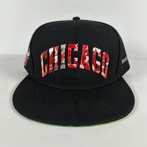 Chicago Bulls EDO Artist Hat Series Snapback Green Camo Under Brim Cap - Picture 1 of 14