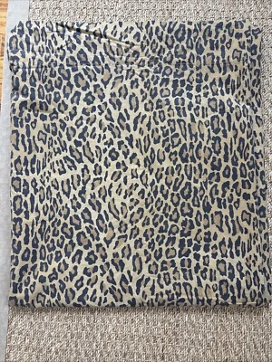 Sábana Plana Ralph Lauren Queen Leopardo Estampado Animal Aragón Neutro 100% Algodón Foto 1 de 4