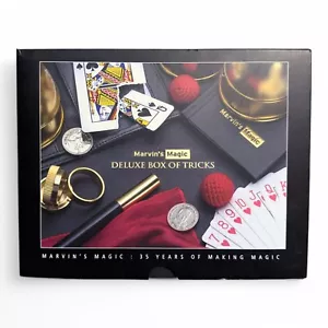 Marvin's Magic - Deluxe Box of Tricks - Executive Set of Magic Tricks - COMPLETO - Foto 1 di 11