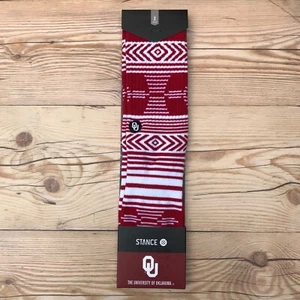 Stance Oklahoma Sooners Crimson Crew Socks Men’s Size Small - Picture 1 of 11