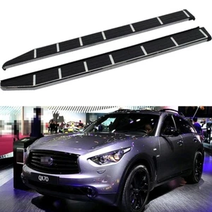 Fits for Infiniti QX70 2011-2021 Running Board Side Steps Pedals Nerf Bar - Picture 1 of 5