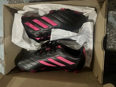 Adidas Goletto VIII FG J Soccer Cleats GX6907 Size 5 Youth Kids Black Pink  Goal - Image 1 of 3
