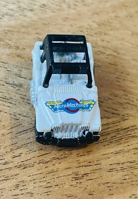 Micro Machines Jeep CJ White w/Roll Bar RARE 1989 Mail-In Sweepstakes Edition - Image 1 of 4