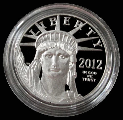 2012 W PLATINUM $100 PROOF AMERICAN EAGLE BOX & COA Cover