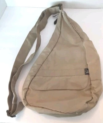 Ameribag Healthy Back Sling Backpack One Shoulder Tan Travel USA - Image 1 of 4