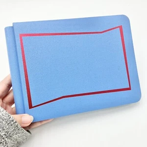 Creative Memories CM Scrapbook Flex Hinge Album 5x7 Jazzy Blue Red Foil w/Pages - Picture 1 of 7