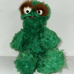 Vintage Oscar the Grouch Seasamstraße Knickerbocker Plüsch 16 Zoll lang - Bild 1 von 3