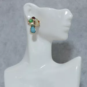 Pendientes geométricos medievales pendientes de nicho pendientes retro de lujo de alta gama - Imagen 1 de 7