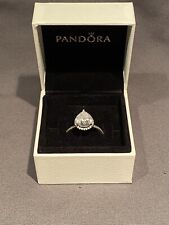 Pandora Sparkling Teardrop Halo Ring