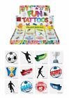 FOOTBALL Temporary Tattoos Boys Girls Kids Party Loot Bag Fillers
