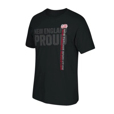 New England Revolution MLS Licensed Men's "Vertical Speed" Black Short T-Shirt - Image 1 of 2