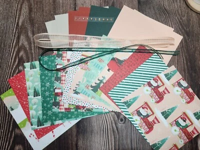 Stampin' Up! KIT DE TARJETAS SANTA EXPRESS DSP 12 hojas 6 X 6 + CARTERA + MÁS Foto 1 de 3