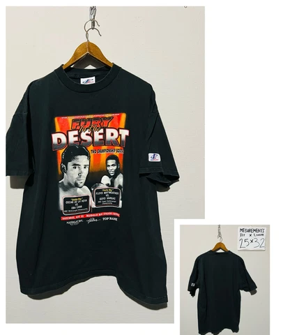 Vintage Floyd Mayweather Oscar De La Hoya Fury In The Desert Champ Rare XL Cover